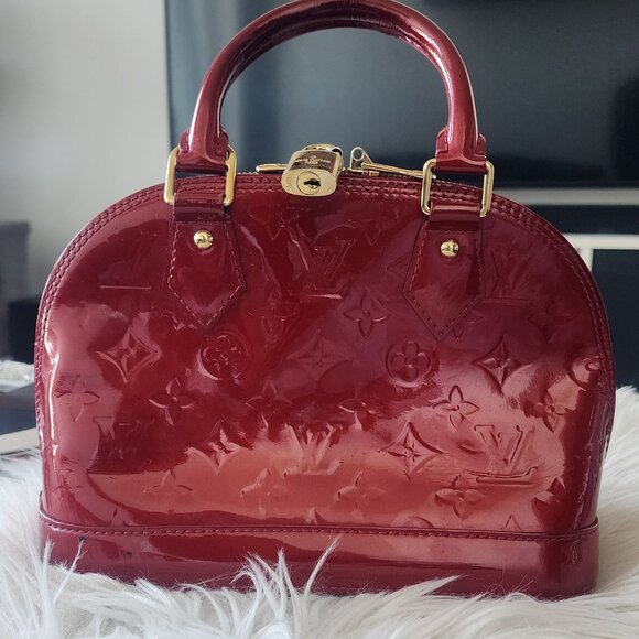 Red Louis Vuitton Alma BB Bag - Picture 1 of 9
